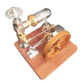 Sunmeit 1 Pièce Modèle de Moteur Stirling Vitesse Réglable avec Volant D'Inertie Vertical Physique Puissance Science Expérience