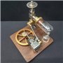 Sunmeit 1 Pièce Modèle de Moteur Stirling Vitesse Réglable avec Volant D'Inertie Vertical Physique Puissance Science Expérience 