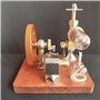 Sunmeit 1 Pièce Modèle de Moteur Stirling Vitesse Réglable avec Volant D'Inertie Vertical Physique Puissance Science Expérience 