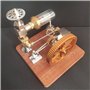 Sunmeit 1 Pièce Modèle de Moteur Stirling Vitesse Réglable avec Volant D'Inertie Vertical Physique Puissance Science Expérience 