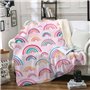 Plaid Polaire 130x150 Arc-en-Ciel Couverture Polaire