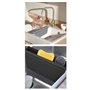 Sarpoer Tapis de Selle D'éVier Protecteur D'éVier Ultra Fin Tapis D'éVier de Cuisine Super Doux avec Ventouses sans, Ne Tache Ja