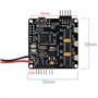 BEEOFICEPENG Storm32 BGC 32 bits 3 axes STM32 Carte contrôleur de cardan sans balais Noir PC + métal avec double gyroscope pour 