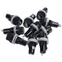 Humanitypd Lot de 10 douilles porte-fusibles en plastique 10 A AC 250 V 5 mm x 20 mm