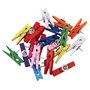 Humanitypd Lot de 20 punaises avec pinces en bois pour tableaux en liège, notes, photos, murs et travaux manuels pour bureau, ma