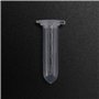 Uanratg 500 PièCes 2Ml Micro-Centrifugeuse Tube Tube à Essai Flacon Flacons en Plastique Transparent Conteneur Bouchon à Pressio
