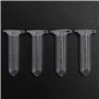 Uanratg 500 PièCes 2Ml Micro-Centrifugeuse Tube Tube à Essai Flacon Flacons en Plastique Transparent Conteneur Bouchon à Pressio
