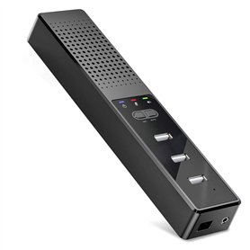 Hztuang Haut-Parleurs D'Ordinateur 3 en 1 avec Microphone et Haut-Parleur de ConféRence USB