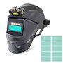 Epdpekc Masque de Soudage pour Casque de Soudage à Obscurcissement Automatique avec LumièRe LED