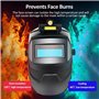 Epdpekc Masque de Soudage pour Casque de Soudage à Obscurcissement Automatique avec LumièRe LED, pour Casque de Soudeur à éNergi