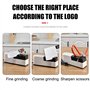 FYOBOT Aiguiseur de Couteaux ¨¦Lectrique USB ?Teur R¨¦Glable Automatique 3 ¨¦Tapes pour Couteaux Ciseaux ?Teur Domestique