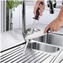 Uanratg Affûtage en acier tige ou tige d'affûtage domestique ovale, légère et durable, tige d'affûtage de chef professionnel, ai
