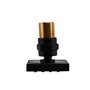 Qoekacy Douche SPA Laiton Carré Massage Spray Jet de Corps Pulvérisateur de Douche Corporelle, Nickel Brossé Noir Mat