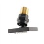 Qoekacy Douche SPA Laiton Carré Massage Spray Jet de Corps Pulvérisateur de Douche Corporelle, Nickel Brossé Noir Mat