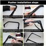 PPcdfre Chariot pliable avec poignée de poussée extensible - Accessoires pour chariot de chariot