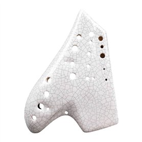 Pawnath Ocarina triple blanc - Instrument de musique - Alto C - Ocarinas Legend - Instrument de musique professionnel - Accessoi