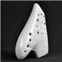 Pawnath Ocarina triple blanc - Instrument de musique - Alto C - Ocarinas Legend - Instrument de musique professionnel - Accessoi