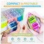 Lorrgasw Lot de 60 taille-crayons manuels à double trou pour enfants 4 couleurs