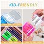 Lorrgasw Lot de 60 taille-crayons manuels à double trou pour enfants 4 couleurs