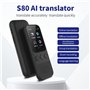 PpAaJK Appareil de Traduction de Langue, Dispositif de Traduction de Langue Hors Ligne Instantané Prenant en Charge 138 Langues,