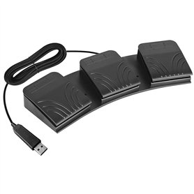 Terphadp PéDale USB PC Triple Interrupteur au Pied PéDale de Clavier Combinaison PersonnaliséE Clé PC PéDale de pour Clavier D'O