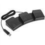 Terphadp PéDale USB PC Triple Interrupteur au Pied PéDale de Clavier Combinaison PersonnaliséE Clé PC PéDale de pour Clavier D'O