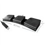 Terphadp PéDale USB PC Triple Interrupteur au Pied PéDale de Clavier Combinaison PersonnaliséE Clé PC PéDale de pour Clavier D'O