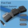 Terphadp PéDale USB PC Triple Interrupteur au Pied PéDale de Clavier Combinaison PersonnaliséE Clé PC PéDale de pour Clavier D'O