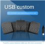 Terphadp PéDale USB PC Triple Interrupteur au Pied PéDale de Clavier Combinaison PersonnaliséE Clé PC PéDale de pour Clavier D'O