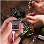 Hethlif 5 PièCes 2 en 1 1-8S Testeur de Tension de Batterie Lipo, Alarme Sonore Basse Tension RC, Testeur de ContrôLe de Moniteu