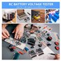 Hethlif 5 PièCes 2 en 1 1-8S Testeur de Tension de Batterie Lipo, Alarme Sonore Basse Tension RC, Testeur de ContrôLe de Moniteu
