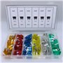 Runioney Kit de Fusibles de Voiture de 120 PièCes, Assortiment de Fusibles à Lame Standard pour Camion et Voiture, 5A 10A 15A 20