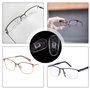 Lot de 10 paires de plaquettes de nez - Système de clic en silicone - Antidérapants - Transparent - Pour lunettes de soleil - Pr