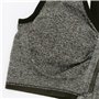 Eleery Brassière Sport Femme Soutien-gorge Top Underwear Bra Yoga Jogging Coussinets Couche Amovibles avant Zipper Elastique Sex