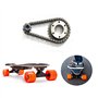 CAIONPLE Kit de Roues DentéEs de Planche à roulettes éLectrique Bricolage 04C 2 Points Engrenage de Roue à ChaîNe 27 Roues de Br