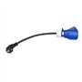 KIKAPA 1 Pièce Chargeur pour Véhicules Électriques Fiche Adaptateur 3 Broches Connexion Étanche Chargeur Portable En Plastique B