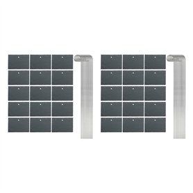 Janasiba Lot de 30 étiquettes pour plantes en ardoise - Marqueurs pour plantes - Accessoires de jardin