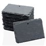 Janasiba Lot de 30 étiquettes pour plantes en ardoise - Marqueurs pour plantes - Accessoires de jardin