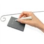 Janasiba Lot de 30 étiquettes pour plantes en ardoise - Marqueurs pour plantes - Accessoires de jardin