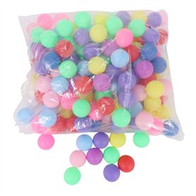 iFutniew Lot de 150 balles de ping-pong colorées de 40 mm pour le divertissement et le tennis de table Couleurs mélangées