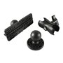Rheross Support de Sondeur de Bateau Support de Base de Sondeur de Profondeur à 360 DegréS Support de DéTecteur de Poissons Univ
