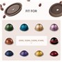 CAIONPLE Bouchon RéUtilisable 2 PièCes pour Capsules Vertuo et VertuoLine Silicone Rechargeable et Compatible