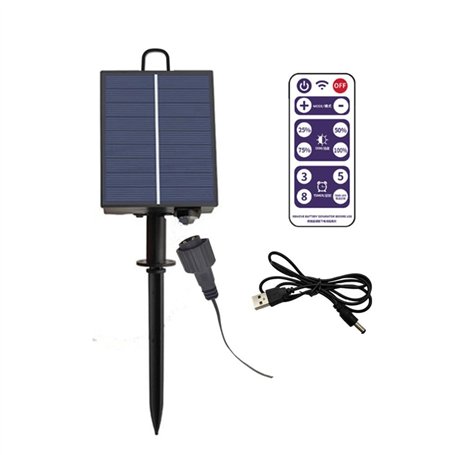 iFutniew Kit de panneau solaire 1200 mAh avec batterie au lithium pour guirlande LED 3