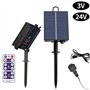 iFutniew Kit de panneau solaire 1200 mAh avec batterie au lithium pour guirlande LED 3,7 V 24 V - Charge CC - Facile à installer