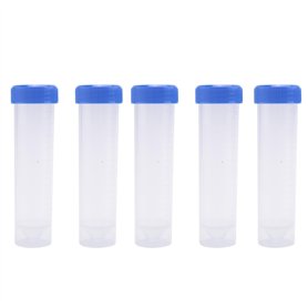 CAIONPLE 5PCS 50 ML centrifugeuse en Plastique Tube a essai Contenant Flacon autoportante Bouchon a vis