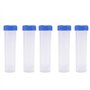 CAIONPLE 5PCS 50 ML centrifugeuse en Plastique Tube a essai Contenant Flacon autoportante Bouchon a vis