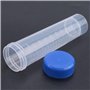 CAIONPLE 5PCS 50 ML centrifugeuse en Plastique Tube a essai Contenant Flacon autoportante Bouchon a vis