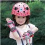 Fcuajdkq Lot de 4 accessoires de décoration pour casque de moto - Avec ventouse - Noir et rouge