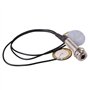 Pyugxab Microphone de contact piézoélectrique 3 micros transducteurs et 53,3 cm Longueur du câble 1/4" Prise de sortie 2 en 1 Di