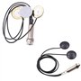 Pyugxab Microphone de contact piézoélectrique 3 micros transducteurs et 53,3 cm Longueur du câble 1/4" Prise de sortie 2 en 1 Di